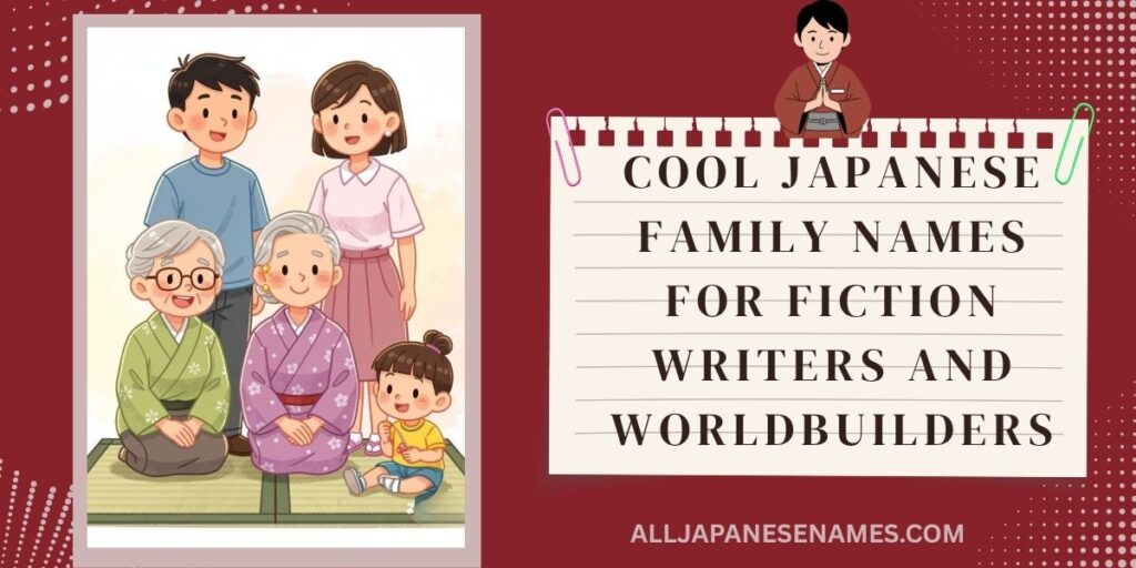 Cool Japanese Family Names for Fiction Writers and Worldbuilders