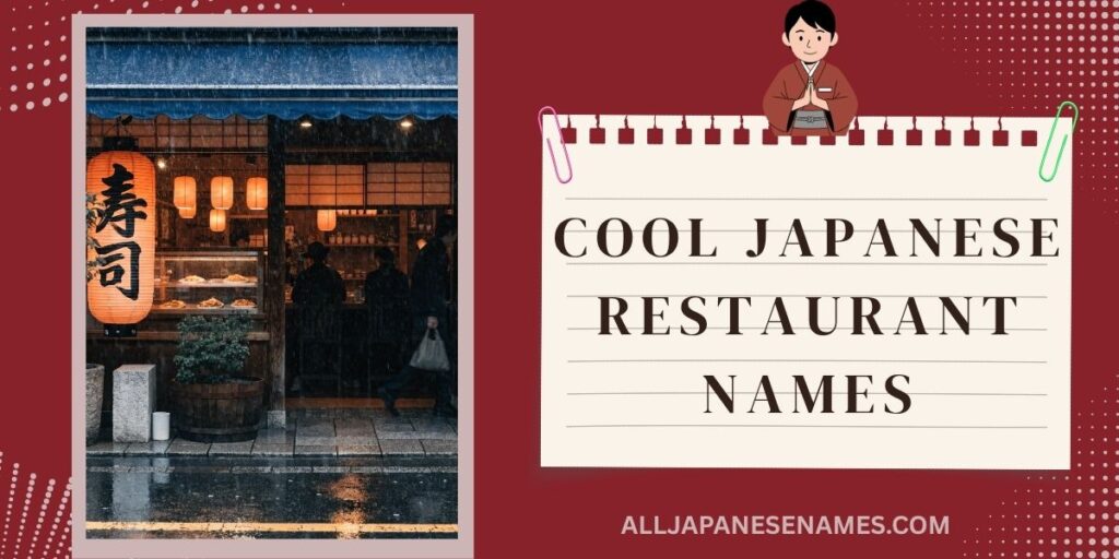 Cool Japanese Restaurant Names