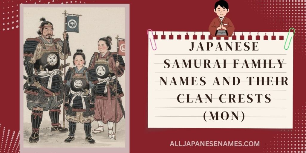 Japanese Samurai Family Names and Their Clan Crests (Mon)