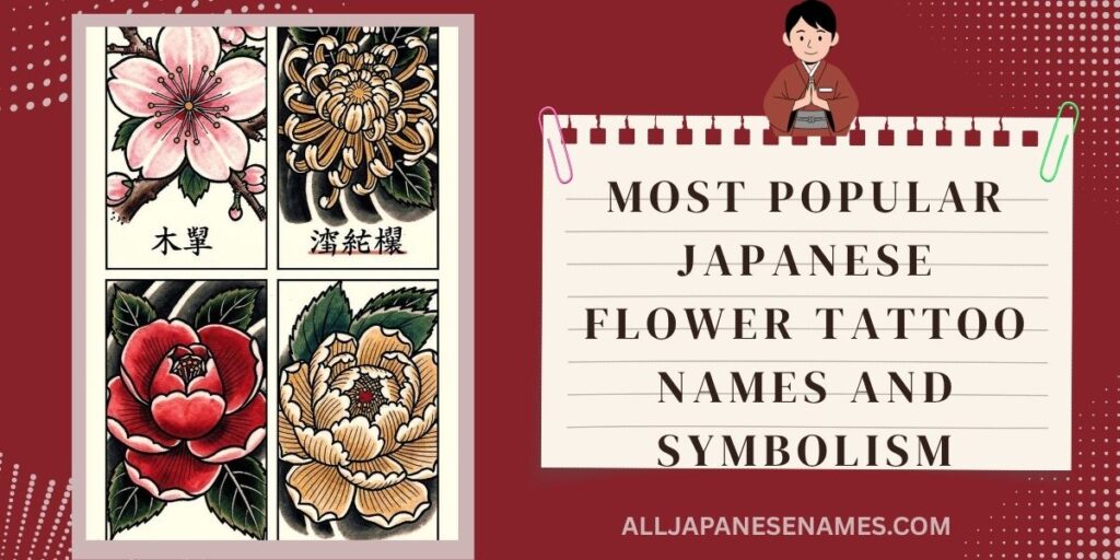 Most Popular Japanese Flower Tattoo Names And Symbolism