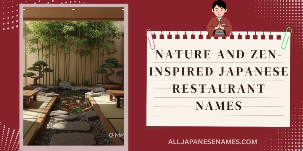 Nature And Zen-Inspired Japanese Restaurant Names