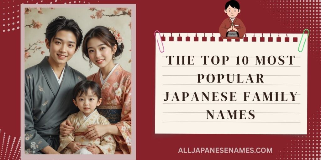 The Top 10 Most Popular Japanese Family Names