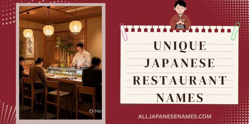 Unique Japanese Restaurant Names