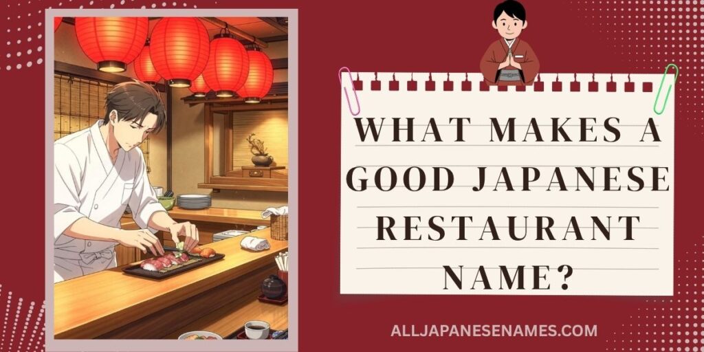 What Makes A Good Japanese Restaurant Name