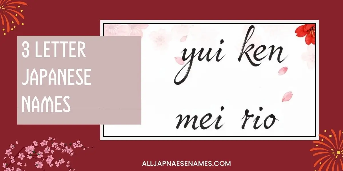 3 Letter Japanese Names