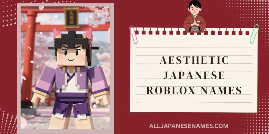 Aesthetic Japanese Roblox Names