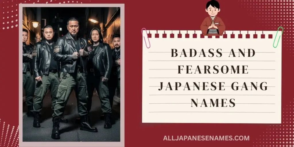 Badass and Fearsome Japanese Gang Names