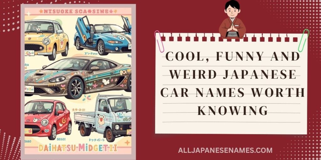 Cool, Funny and Weird Japanese Car Names Worth Knowing