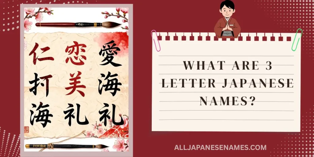 What Are 3 Letter Japanese Names