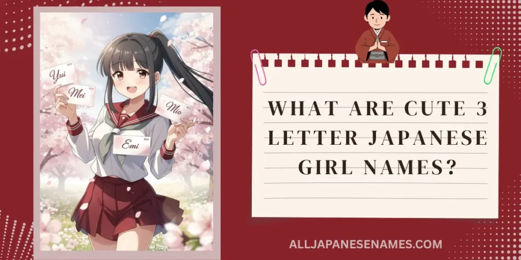 What Are Cute 3 Letter Japanese Girl Names