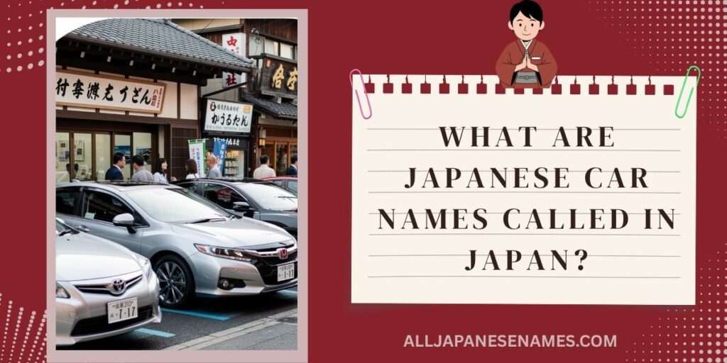 What Are Japanese Car Names Called in Japan