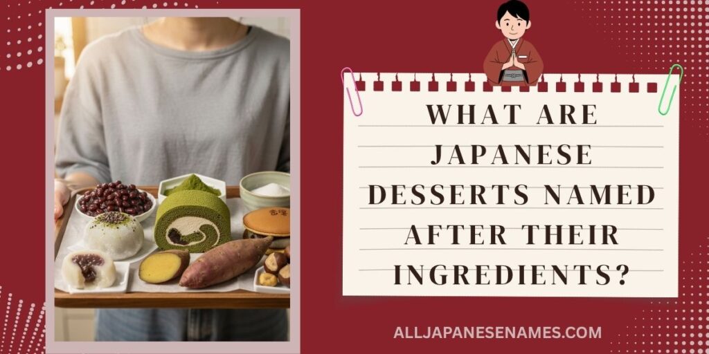 What Are Japanese Desserts Named After Their Ingredients