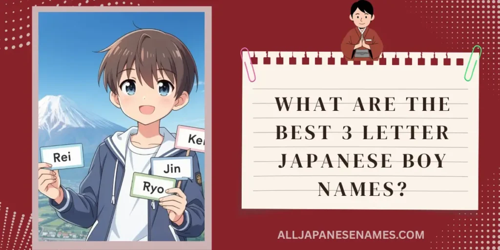 What Are the Best 3 Letter Japanese Boy Names