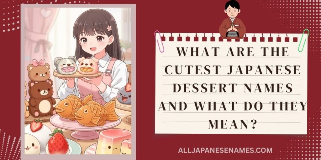 What Are the Cutest Japanese Dessert Names and What Do They Mean 