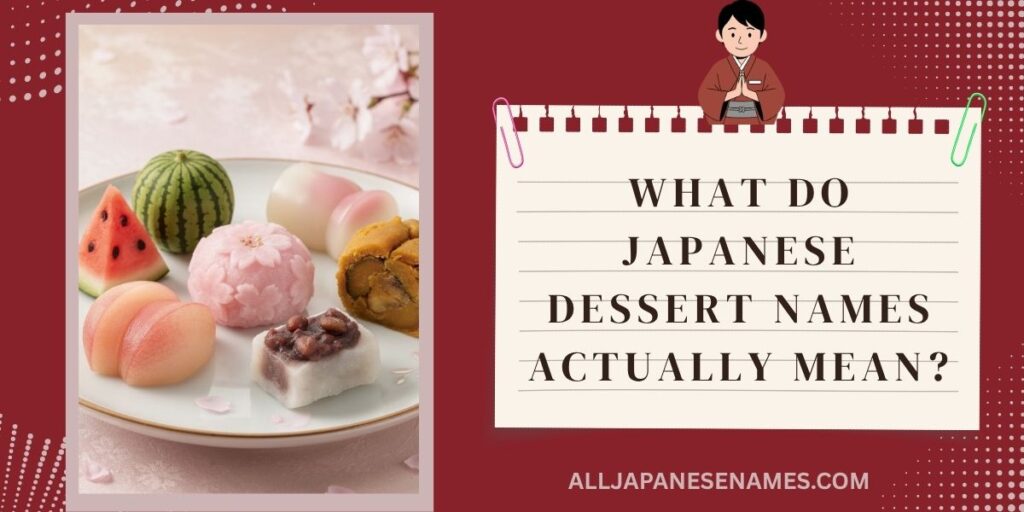 What Do Japanese Dessert Names Actually Mean