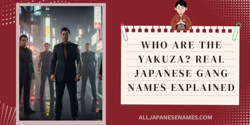 Who Are the Yakuza Real Japanese Gang Names Explained